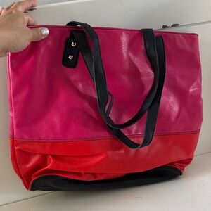 Stylish Pink and Red Tote Bag